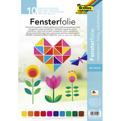 folia Film pour fentre, 230 x 330 mm, assorti