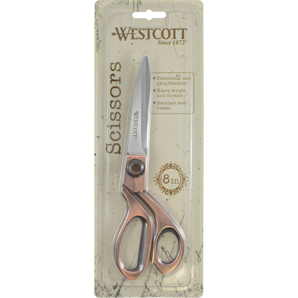 WESTCOTT Ciseaux universels VINTAGE COPPER, longueur: 204 mm