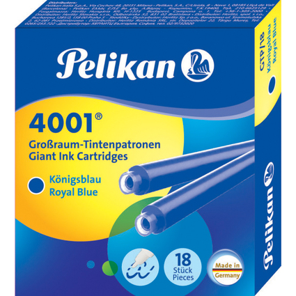 Pelikan Cartouches d'encre longues 4001 GTP/18, bleu roi
