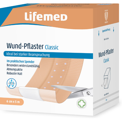 Lifemed Pansement "Classic", couleur chair, 5000 x 60 mm