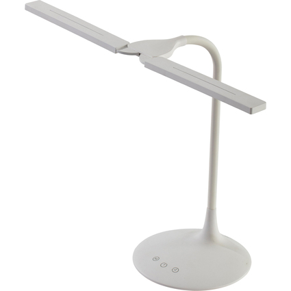 ALBA Lampe de bureau LED "LEDTWIN", rechargeable, blanc