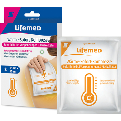 Lifemed Compresse de chaud instantan, 150 x 130 mm, blanc