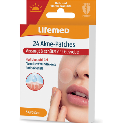 Lifemed Patch contre l'acn, 3 tailles, transparent