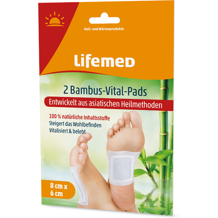 Lifemed Compresses vitales Bambou, 80 x 60 mm, blanc