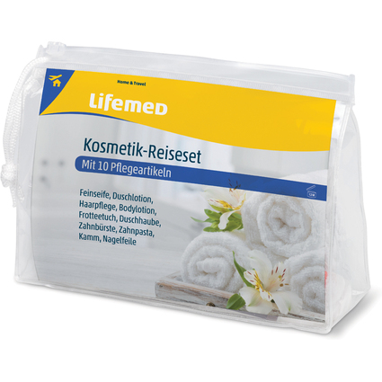 Lifemed Kit cosmtique de voyage, dans un tui en plastique