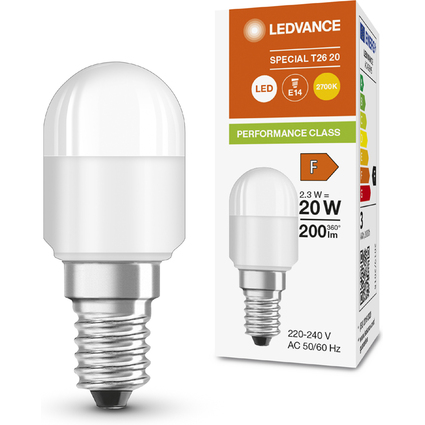 LEDVANCE Ampoule LED SPECIAL T26, 2,3 W, E14, mat