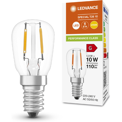 LEDVANCE Ampoule LED SPECIAL T26, 1,3 Watt, E14