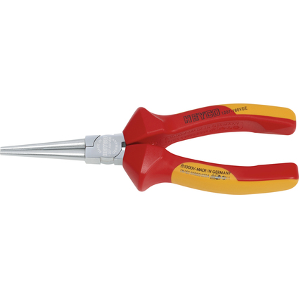 HEYCO Pince ronde VDE, longueur: 160 mm, rouge/jaune