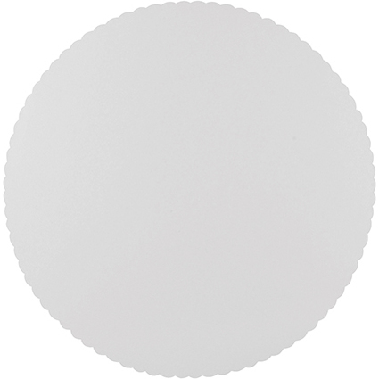 PAPSTAR Fond de tarte "pure", rond, 280 mm, blanc, 6 pices