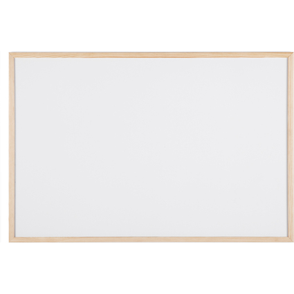 Bi-Office Tableau blanc, cadre en bois, (L)900 x (H)600 mm