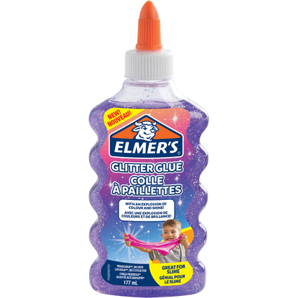 ELMER'S Colle  paillettes "Glitter Glue", 177 ml, violet