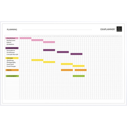 EXACOMPTA Planning magntique Projekt, (L)900 x (H)590 mm