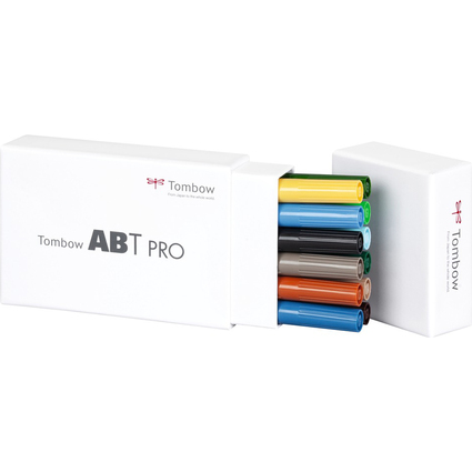 Tombow Marqueur ABT PRO, kit de 12, Landscape Colors