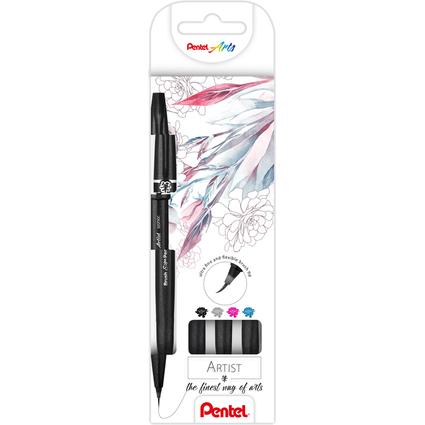 PentelArts Stylo pinceau Sign Pen Artist, set de 4