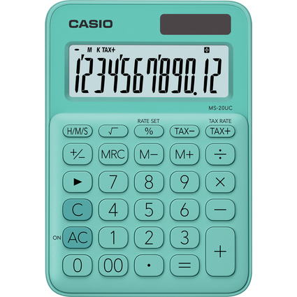 CASIO Calculatrice de bureau MS-20UC-GN, vert