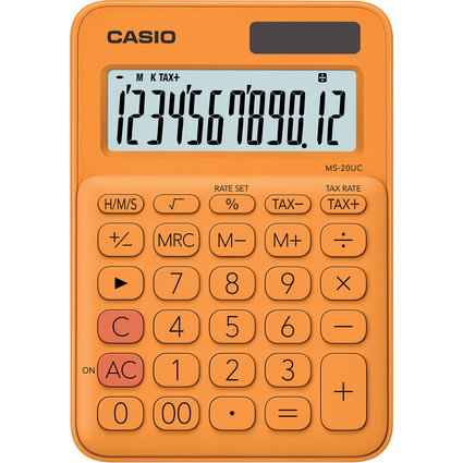 CASIO Calculatrice de bureau MS-20UC-RG, orange