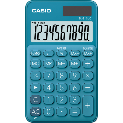 CASIO Calculatrice SL-310UC-BU, bleu