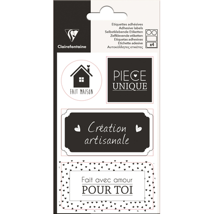 Clairefontaine Sticker pour cadeau "Fait main"