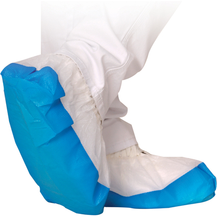 HYGOSTAR Surchaussure en PP SAFE HYGOSTAR, blanc/bleu