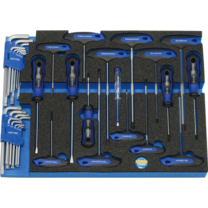 HEYTEC Modul*** Set de tournevis, assorti, 35 pices