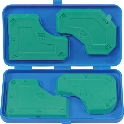 HEYTEC Set de lisseurs de joint, 4 pices, vert