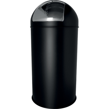 helit Poubelle en mtal "the dome", 30 litres, noir