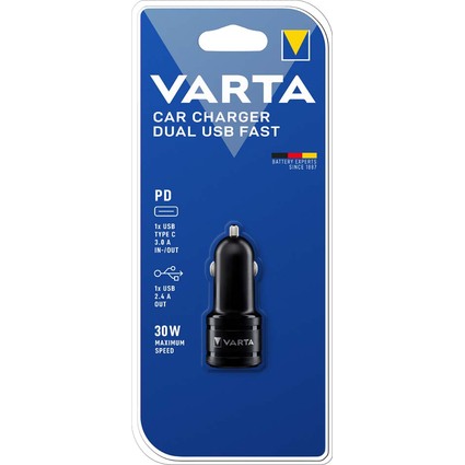 VARTA Chargeur USB pour voiture "Car Charger Dual USB Fast"