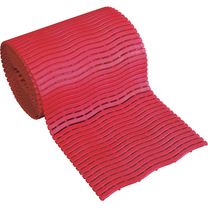 miltex Tapis de travail Yoga Spa Basic, 600 mm x 15 m, rouge