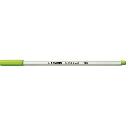 STABILO Feutre pinceau Pen 68 brush, vert feuille
