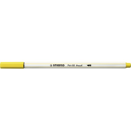 STABILO Feutre pinceau Pen 68 brush, jaune