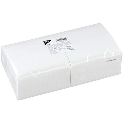 PAPSTAR Serviettes Bistro, 330 x 330 mm, 2 couches, blanc