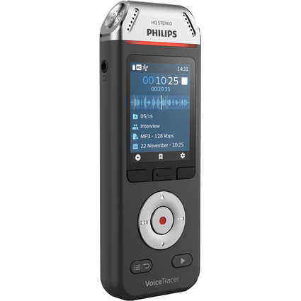 PHILIPS Enregistreur audio DVT2110, mmoire de 8 Go