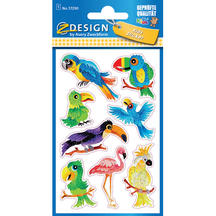 ZDesign KIDS Sticker glitter "oiseaux"