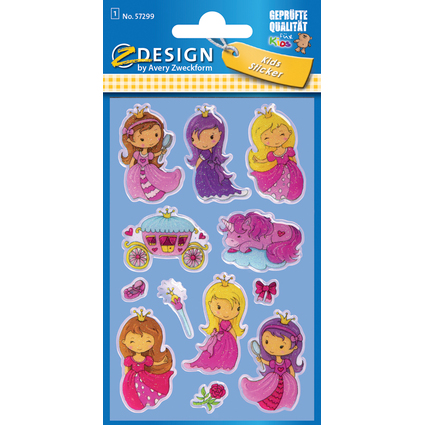 AVERY Zweckform ZDesign KIDS Sticker Glossy "Princesse"