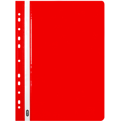 Oxford Chemise de rangement  lamelle, A4, PP, rouge