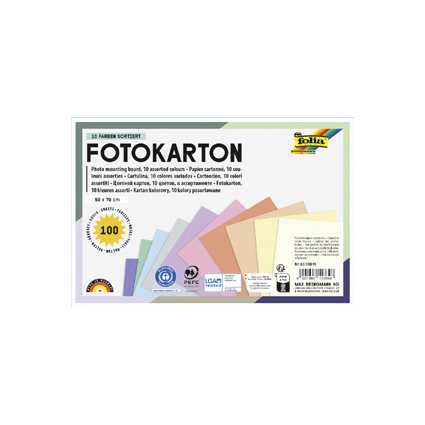 folia Carton de bricolage PASTEL, 500 x 700 mm, 300 g/m2