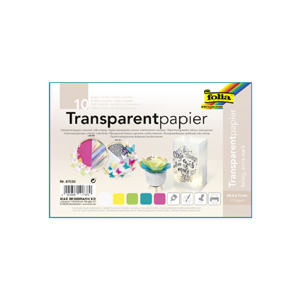 folia Papier transparent "Candy", 505 x 700 mm, 115 g/m2