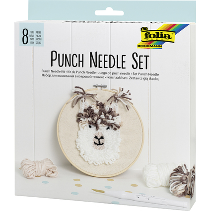 folia Kit de Punch Needle en alpaga, 8 pices