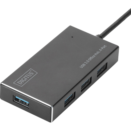 DIGITUS Hub USB 3.0 Super Speed, 4 ports, avec alimentation