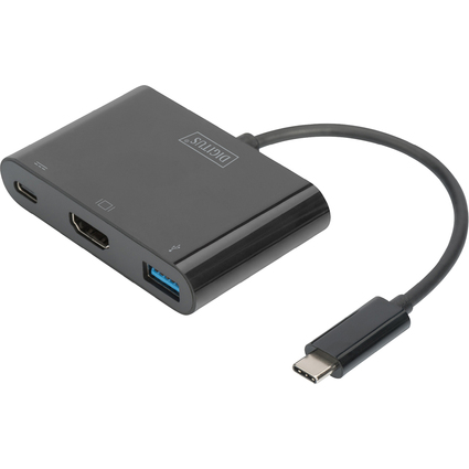 DIGITUS Adaptateur multiports USB 3.1, USB-C - USB-C/HDMI