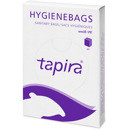 Tapira Sac hyginique en PE pour distributeur, blanc