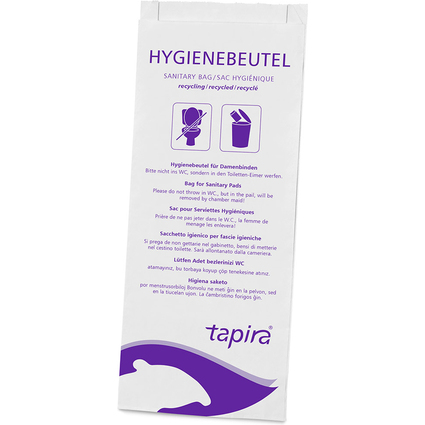 Tapira Sac hyginique en papier, imprim, blanc