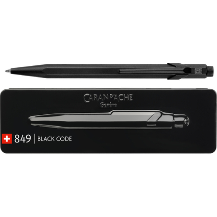 CARAN D'ACHE Stylo  bille 849 BLACK CODE, noir