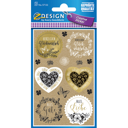 AVERY Zweckform Sticker cadeau ZDesign CREATIVE "CHANCE"