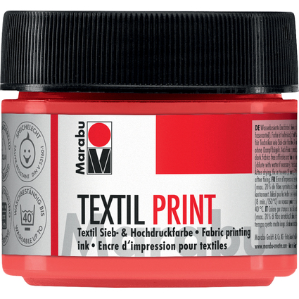 Marabu Peinture pour tissu "Textil Print", 100 ml, rouge