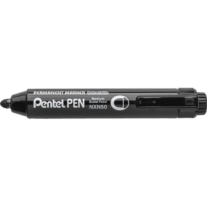 Pentel Marqueur permanent NXN50 rtractable, noir