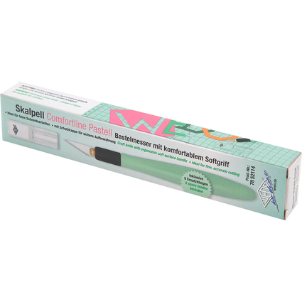 WEDO Scalpel Comfortline Pastell, longueur : 150 mm, menthe