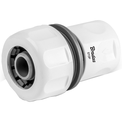 Bradas Raccord de tuyau femelle WHITE LINE, aquastop, 3/4"