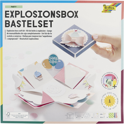 folia Explosion Box-Kit activits manuelles "Happy Birthday"