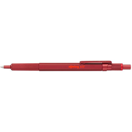 rotring Stylo  bille rtractable 600, rouge mtallique